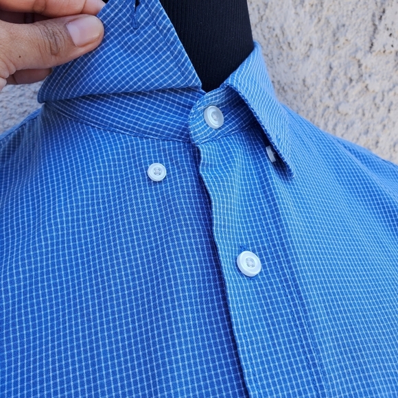 Dockers Classic Fit Button Up Work Shirt Plaid L - Picture 7 of 10